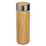 Steel mug in bamboo look 350ml, Beige