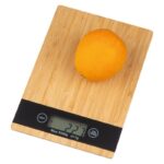 Cântar digital de bucătărie din bambus - imagine 2