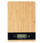 Cântar digital de bucătărie din bambus - imagine 3