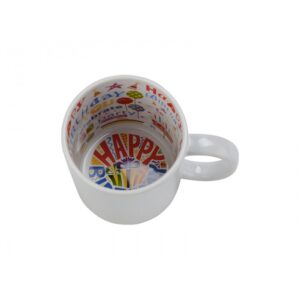 Cană albă sublimabilă - Happy Birthday - imagine 4